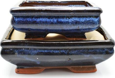 9GreenBox - 2 Ceramic Bonsai Pots 9GreenBox - 2 Ceramic Bonsai Pots
