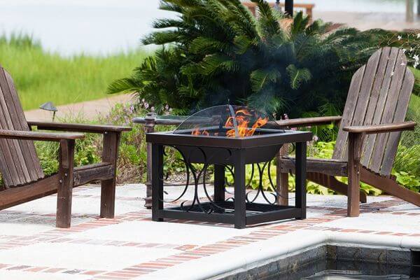 Fire Sense Cocktail Table Fire Pit, Bronze Finish Fire Sense Cocktail Table Fire Pit, Bronze Finish