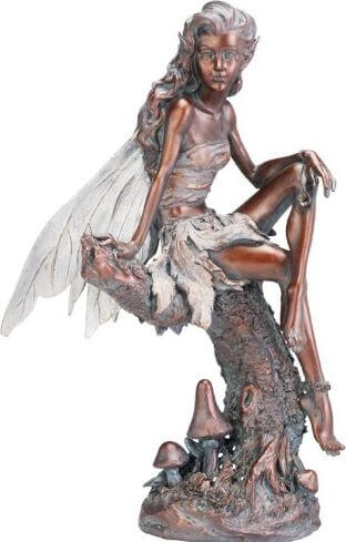 napco sitting fairy garden statue