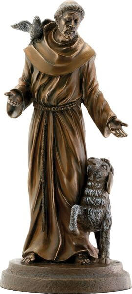Saint Francis Bronze Garden Statue Saint Francis Bronze Garden Statue