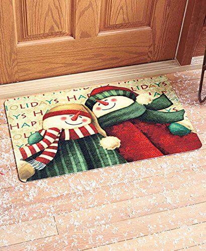 Snowman Happy Holidays Welcome Mat Outdoor/Indoor Snowman Happy Holidays Welcome Mat Outdoor/Indoor