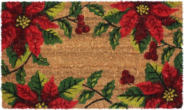 Large Christmas Doormats Large Christmas Door Mat Natural