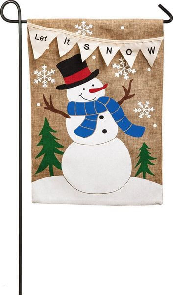 'Let it Snow' Garden Flag 'Let it Snow' Garden Flag