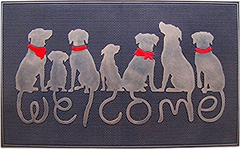 A1 Home Collections Rubber Dog Tail Welcome Doormat A1 Home Collections Rubber Dog Tail Welcome Doormat