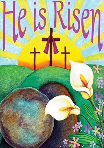 'He is Risen' Easter Garden Flag 'He is Risen' Easter Garden Flag