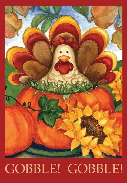 Toland 'Autumn Turkey' Fall Garden Flag Toland 'Autumn Turkey' Fall Garden Flag