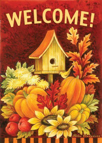 Toland 'Fall Birdhouse' Fall Garden Flag Toland 'Fall Birdhouse' Fall Garden Flag