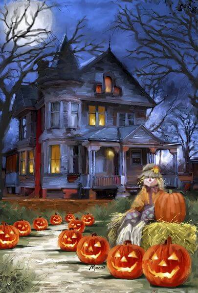 Toland 'Spooky Manor' Halloween Garden Flag Toland 'Spooky Manor' Halloween Garden Flag