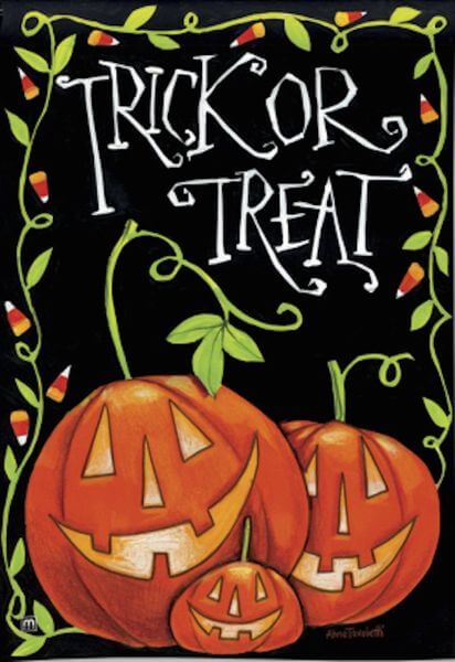 BreezeArt Halloween Treat Garden Flag BreezeArt Halloween Treat Garden Flag
