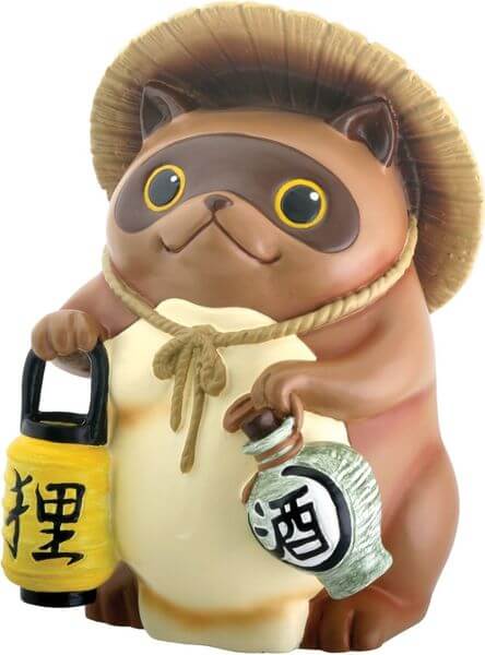 Japanese Tanuki Raccoon Dog Statue Japanese Tanuki Raccoon Dog Statue