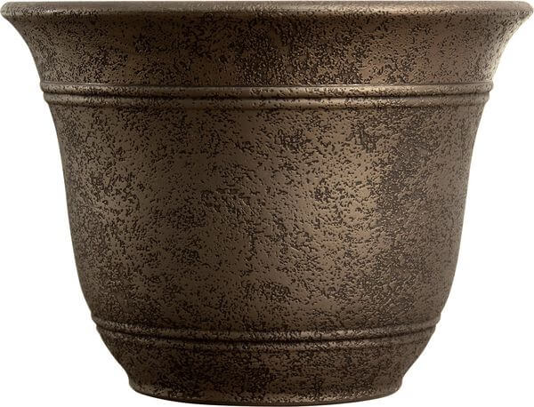 Listo Sierra Large Flower Pot, Nordic Bronze Listo Sierra Large Flower Pot, Nordic Bronze