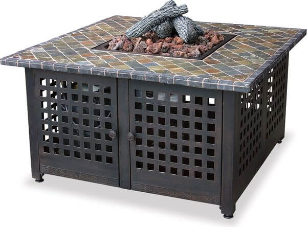 Endless Summer LP Gas Outdoor Firebowl with Slate/Marble Mantel Endless Summer LP Gas Outdoor Firebowl with Slate/Marble Mantel