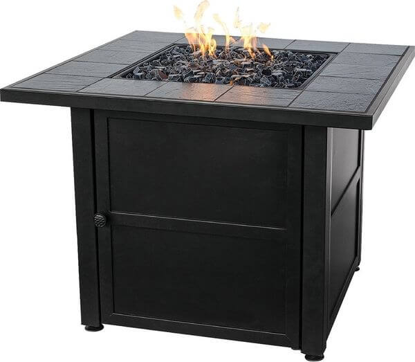 Endless Summer LP Gas Outdoor Fire Bowl with Slate Tile Mantel Endless Summer LP Gas Outdoor Fire Bowl with Slate Tile Mantel