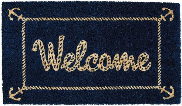 Nautical Welcome Coir Mat Nautical Welcome Coir Mat