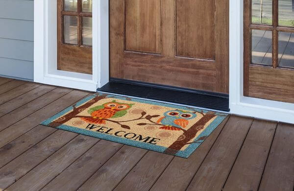 Milliard Owl Printed Coir Doormat Milliard Owl Printed Coir Doormat