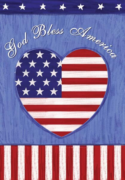 Toland 'God Bless America' Patriotic Garden Flag Toland 'God Bless America' Patriotic Garden Flag