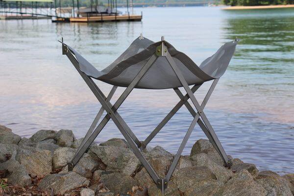 Tailgater 35-Inch Stainless Steel Folding Portable Fire Pit Tailgater 35-Inch Stainless Steel Folding Portable Fire Pit