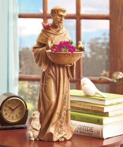'St. Francis Bird Feeder' Garden Statue 'St. Francis Bird Feeder' Garden Statue