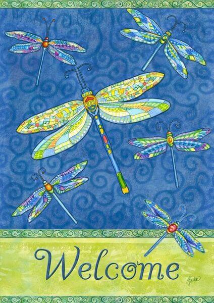 Dragonfly Flight Garden Flag Dragonfly Flight Garden Flag