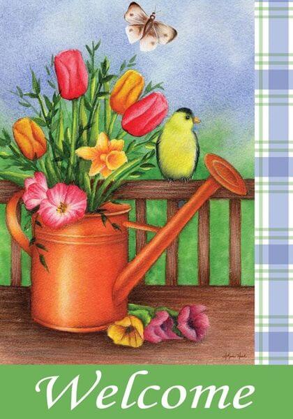 Welcome Spring Garden Flag Welcome Spring Garden Flag
