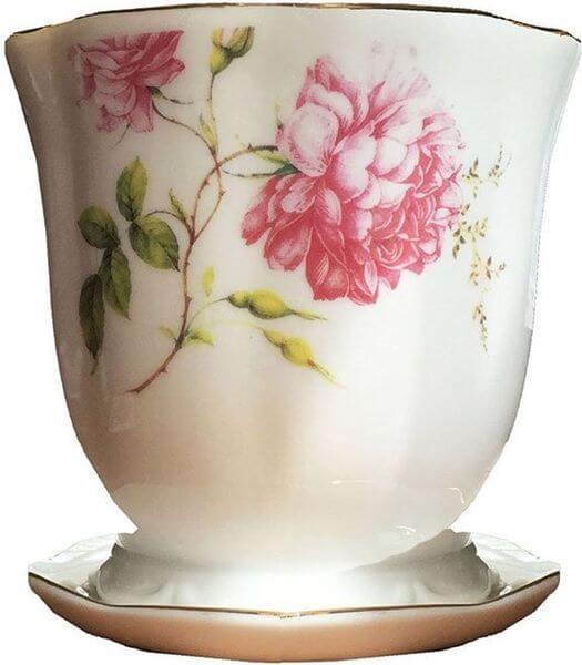 'Wildflower' Tea Cup Flower Pot 'Wildflower' Tea Cup Flower Pot
