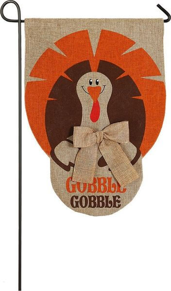 Gobble Turkey Garden Flag Gobble Turkey Garden Flag