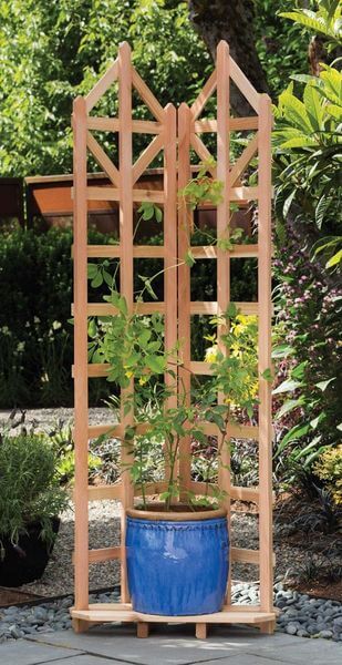 Arboria Deco Freestanding Corner Trellis Arboria Deco Freestanding Corner Trellis