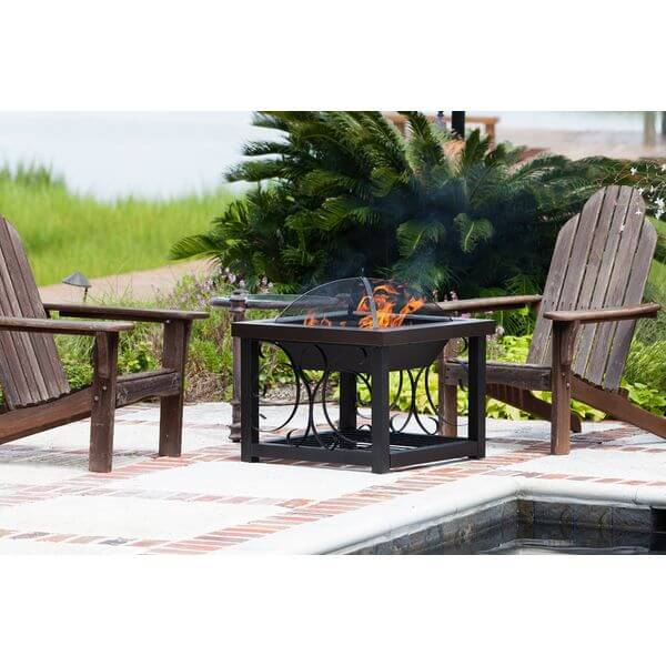 Fire Sense Cocktail Table Fire Pit, Bronze Finish Fire Sense Cocktail Table Fire Pit, Bronze Finish