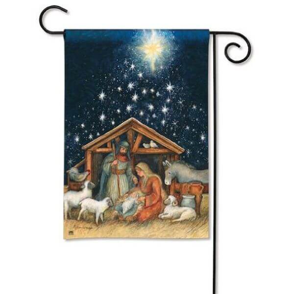 BreezeArt Holy Night Garden Flag BreezeArt Holy Night Garden Flag