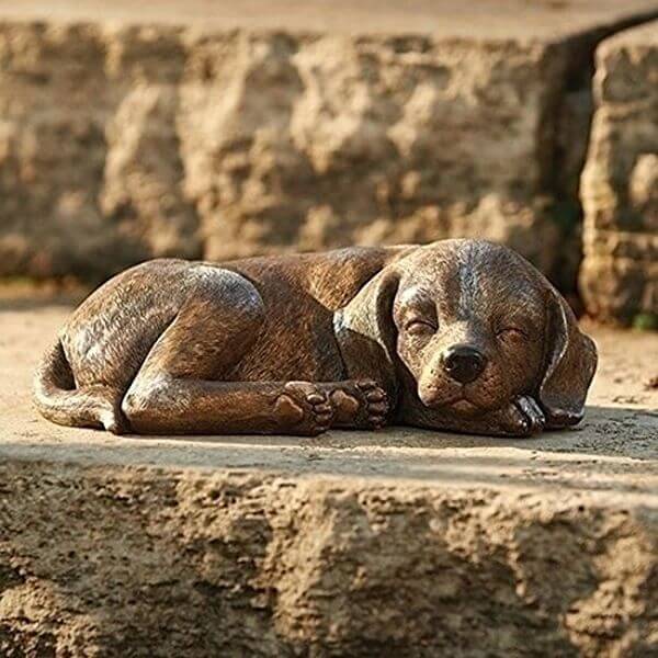 Sleeping Dog Garden Statue Sleeping Dog Garden Statue