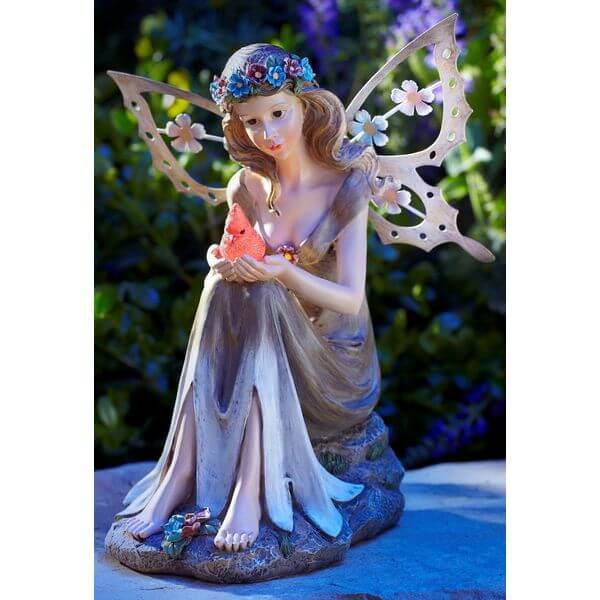 Moonrays Solar Powered Garden Fairy Statue Moonrays Solar Powered Garden Fairy Statue