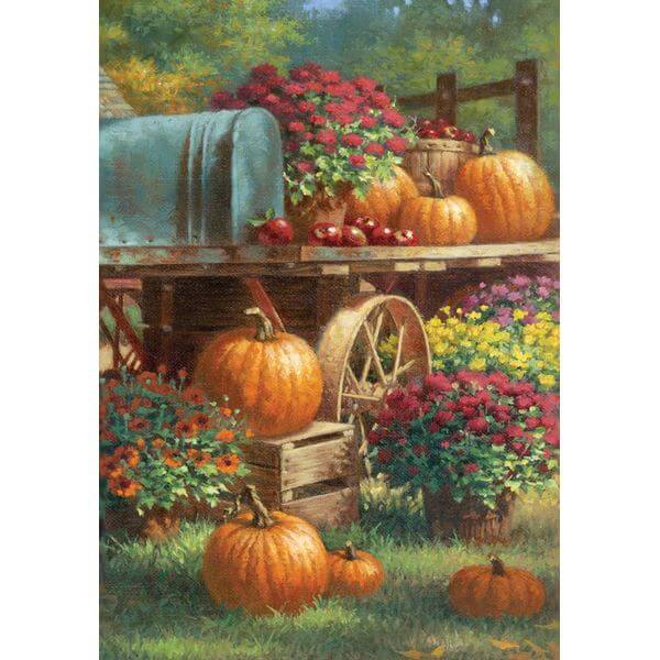 Toland 'Farm Pumpkin' Fall Garden Flag Toland 'Farm Pumpkin' Fall Garden Flag