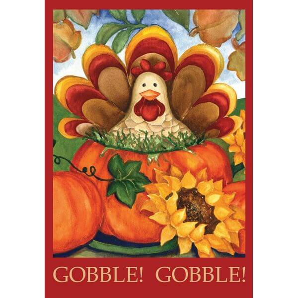 Toland 'Autumn Turkey' Fall Garden Flag Toland 'Autumn Turkey' Fall Garden Flag