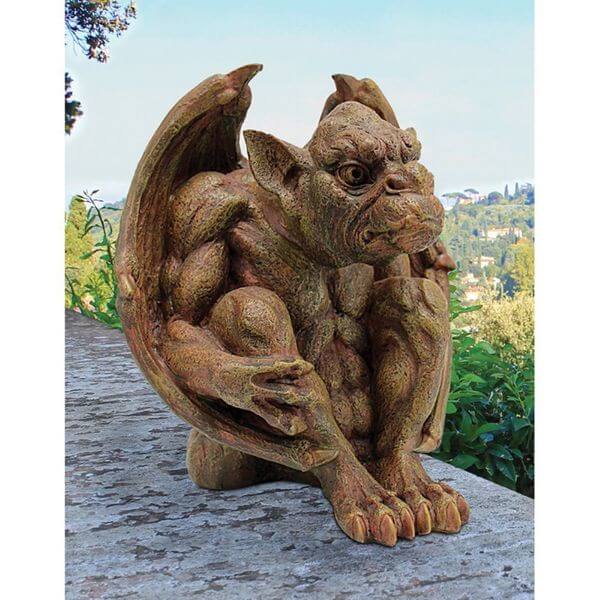 Design Toscano Balthazar's Watch Gargoyle Garden Statue Design Toscano Balthazar's Watch Gargoyle Garden Statue