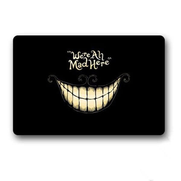 AKF Shop We're All Mad Here Halloween Doormat AKF Shop We're All Mad Here Halloween Doormat