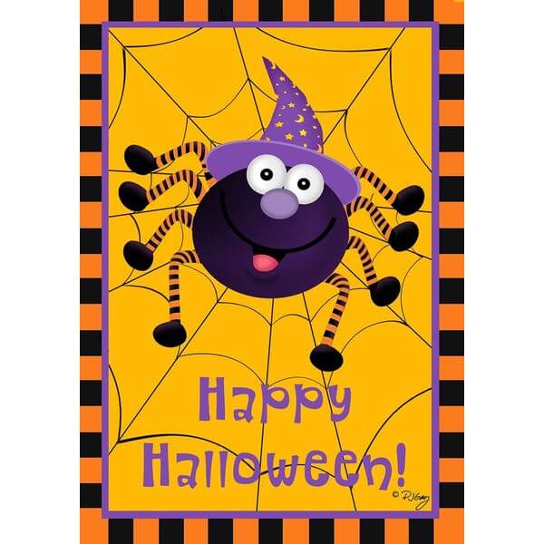 Briarwood Lane Spider Halloween Garden Flag Briarwood Lane Spider Halloween Garden Flag