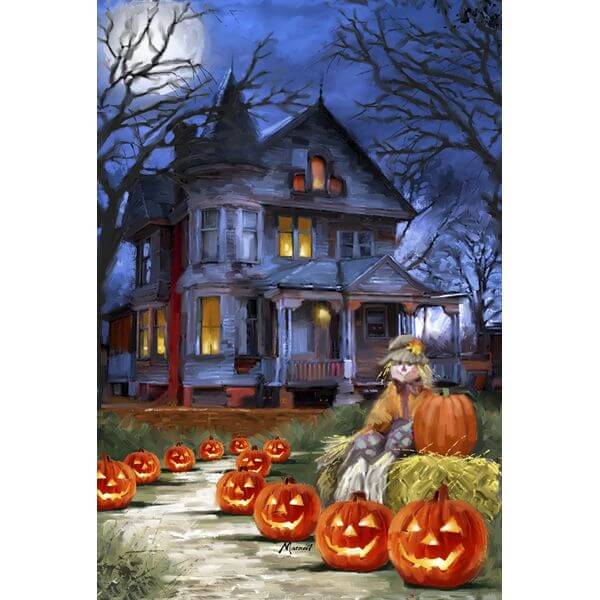Toland 'Spooky Manor' Halloween Garden Flag Toland 'Spooky Manor' Halloween Garden Flag