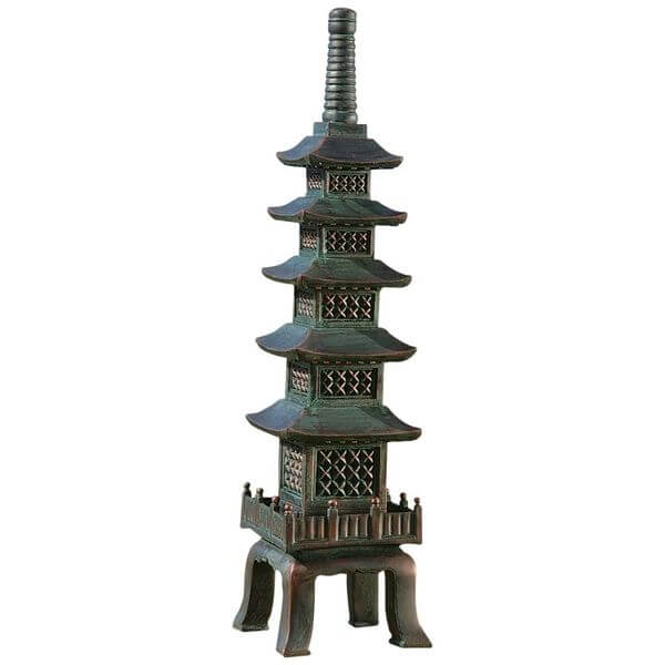 Design Toscano The Nara Temple Asian Garden Pagoda Statue Design Toscano The Nara Temple Asian Garden Pagoda Statue