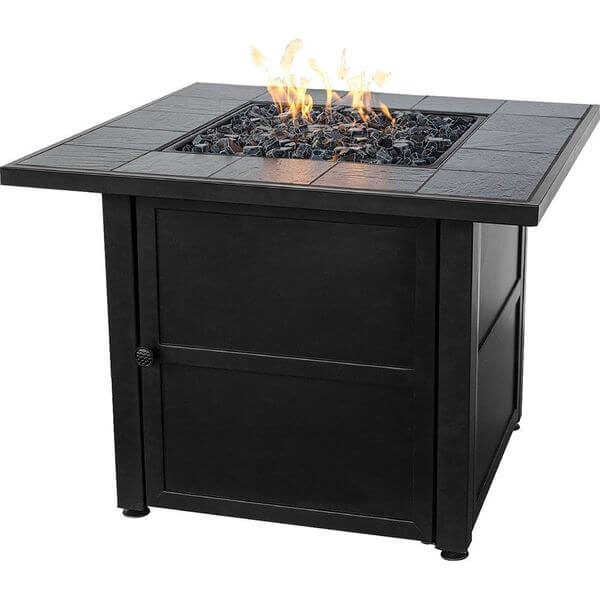 Endless Summer LP Gas Outdoor Fire Bowl with Slate Tile Mantel Endless Summer LP Gas Outdoor Fire Bowl with Slate Tile Mantel