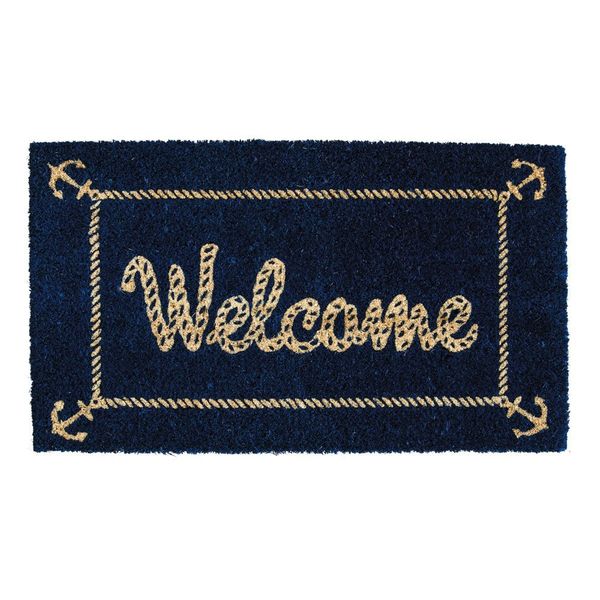 Nautical Welcome Coir Mat Nautical Welcome Coir Mat
