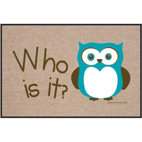 High Cotton 'Who is it?' Outdoor Mat High Cotton 'Who is it?' Outdoor Mat