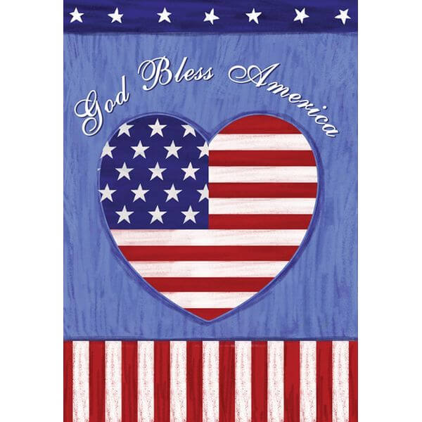Toland 'God Bless America' Patriotic Garden Flag Toland 'God Bless America' Patriotic Garden Flag