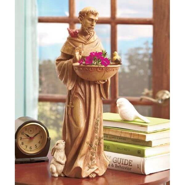 'St. Francis Bird Feeder' Garden Statue 'St. Francis Bird Feeder' Garden Statue