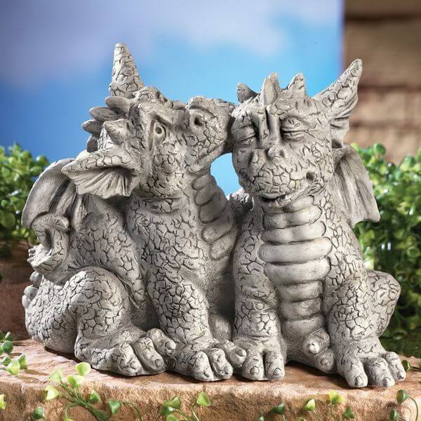 Dragons In Love Garden Statue Dragons In Love Garden Statue