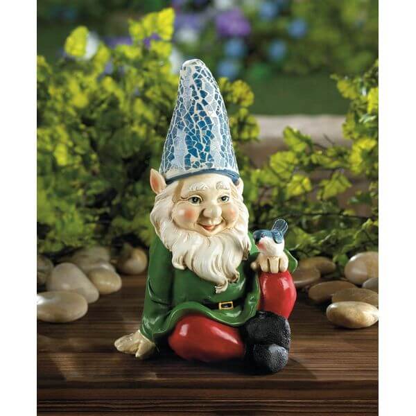 Eastwind Gifts Cheery Gnome Solar Garden Statue Eastwind Gifts Cheery Gnome Solar Garden Statue