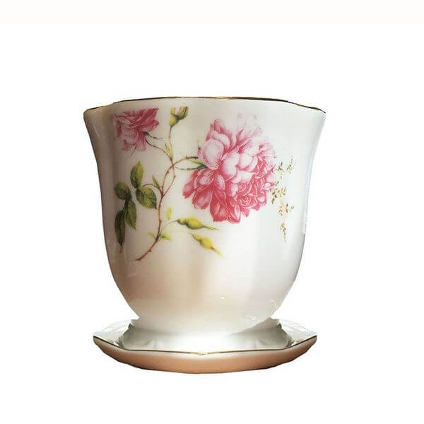 'Wildflower' Tea Cup Flower Pot 'Wildflower' Tea Cup Flower Pot