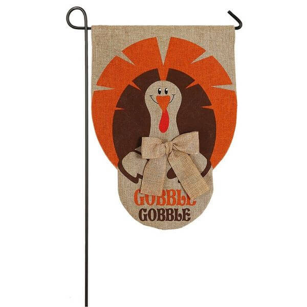 Gobble Turkey Garden Flag Gobble Turkey Garden Flag
